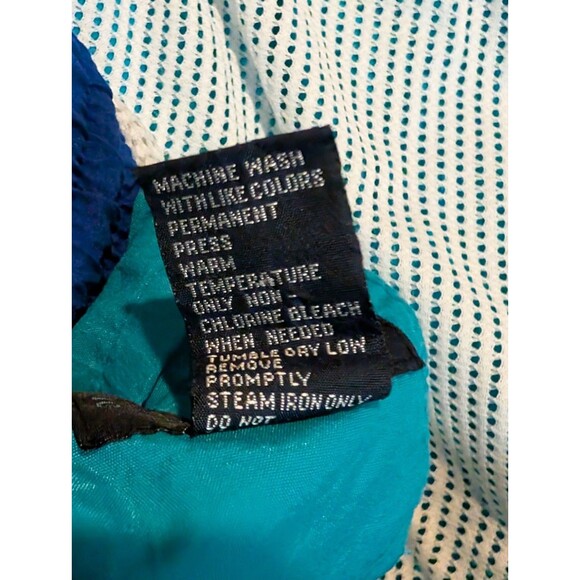 Vintage Givenchy Sport Swim Shorts Solid Turquoise Blue Trim - Men's Size Large - Picture 7 of 7